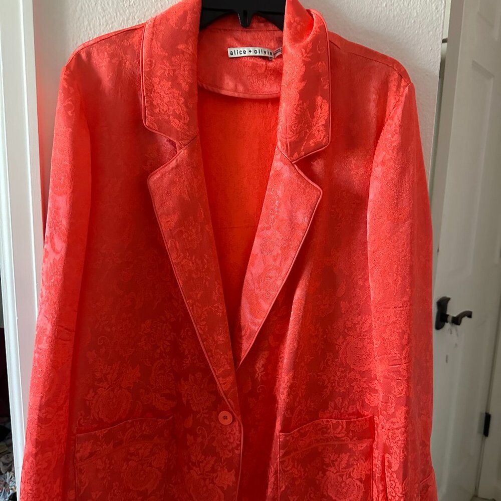 Alice and Olivia Orange Blazer Size XL